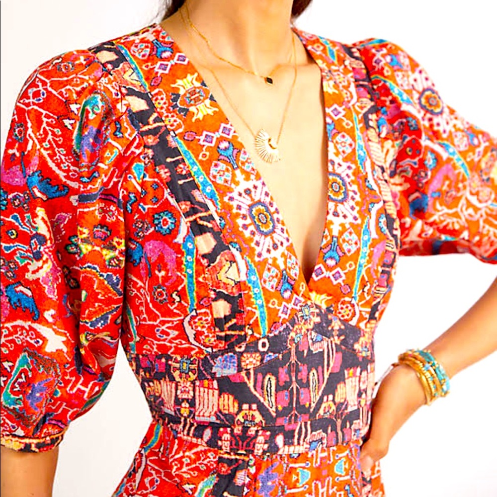 Anthropologie Floral Maxi Dress
